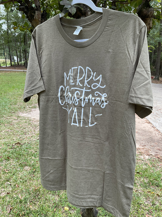 Merry Christmas Yall Short Sleeve Tee