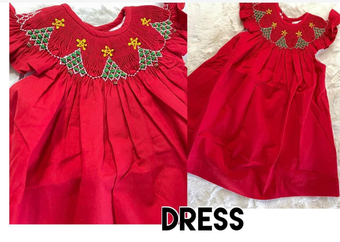 Oh Christmas Tree Smock Dress