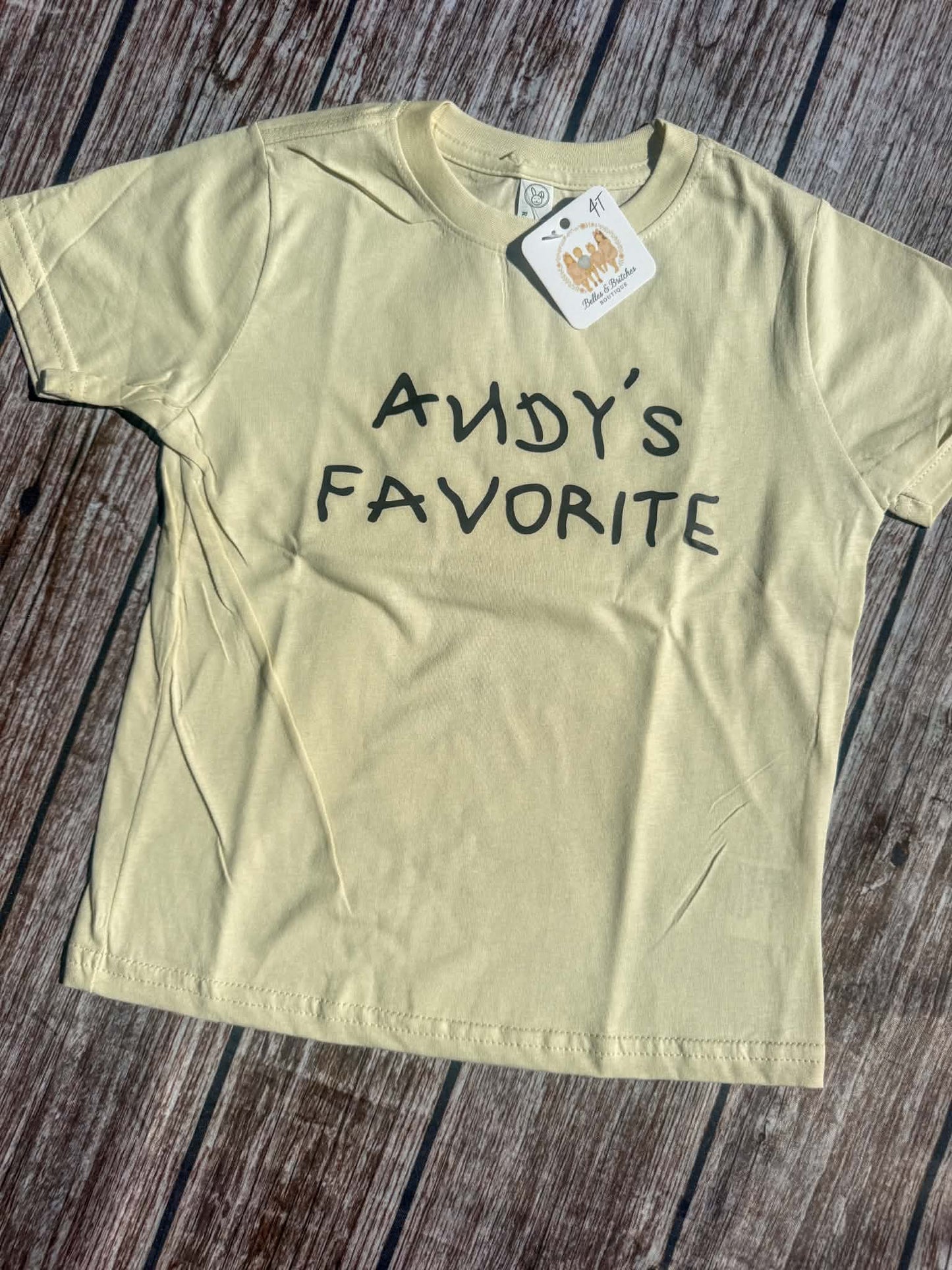 Andy’s Favorite Short Sleeve Tee