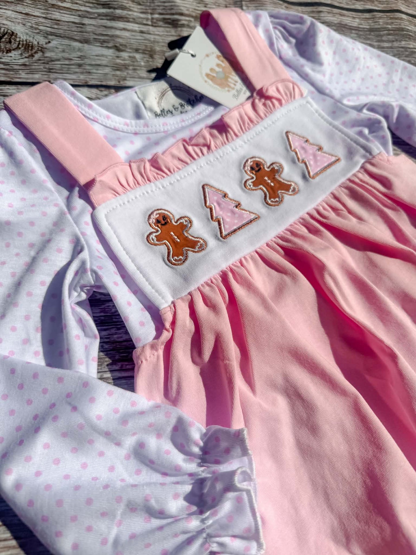 Gingerbread Bitty Dot 2pc Bubble Set