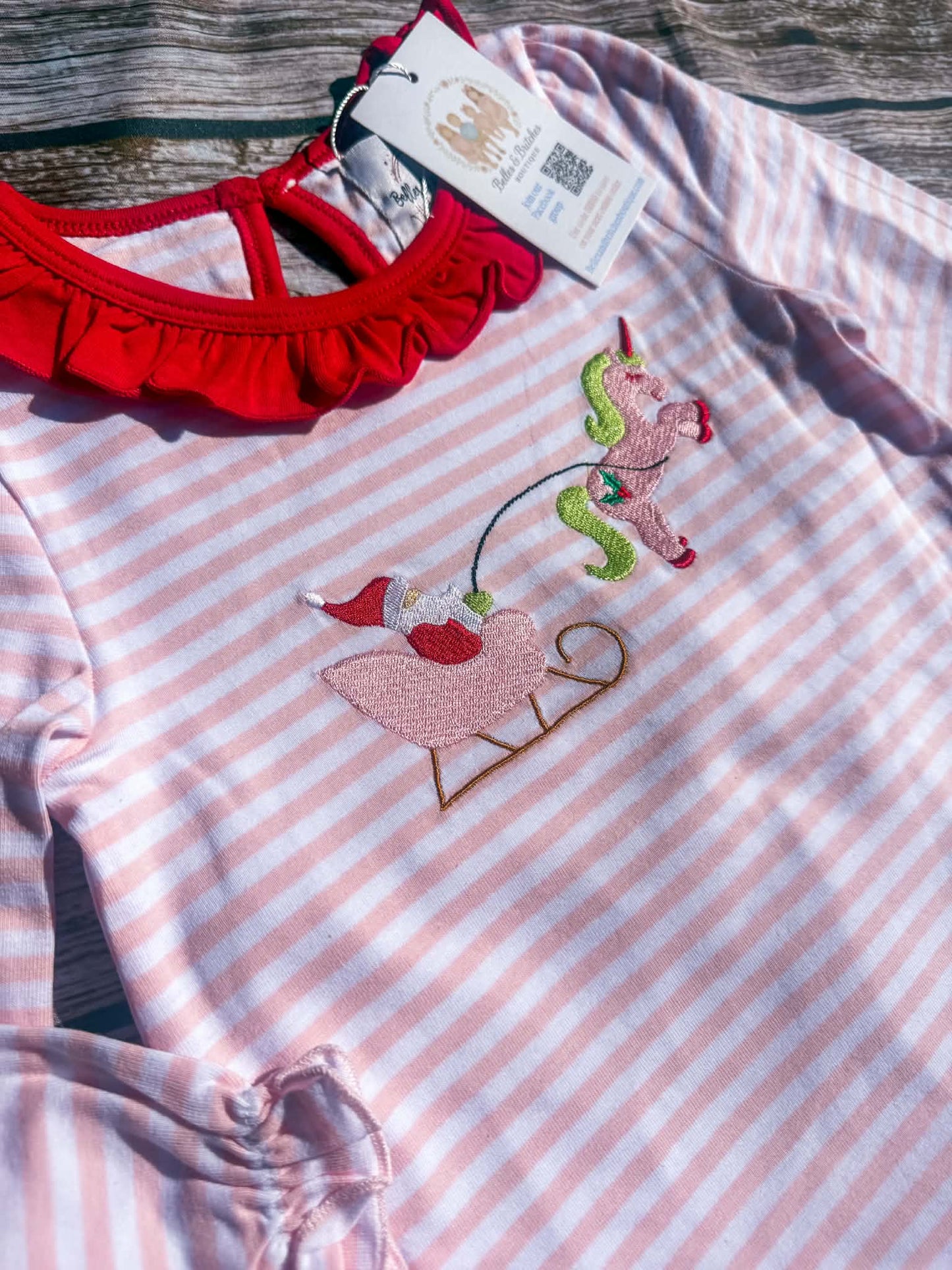 Red Nose Unicorn Girl Pants Set