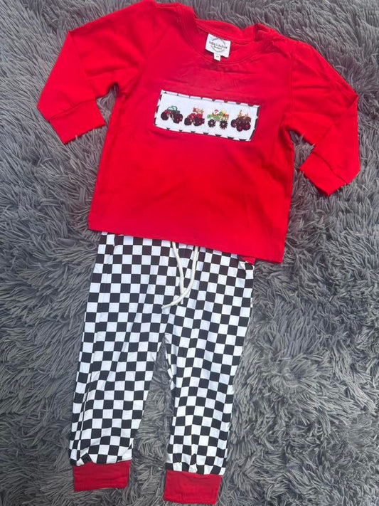Racing To Christmas Boy Pants Set