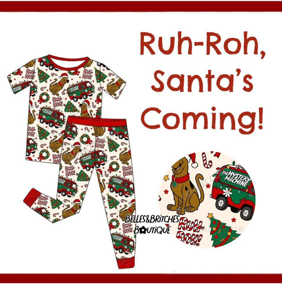 Ruh-Roh Santas Coming Bamboo