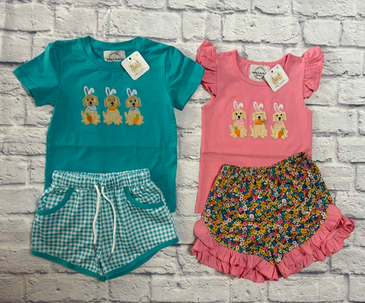 Hoppy Little Hounds Short Set