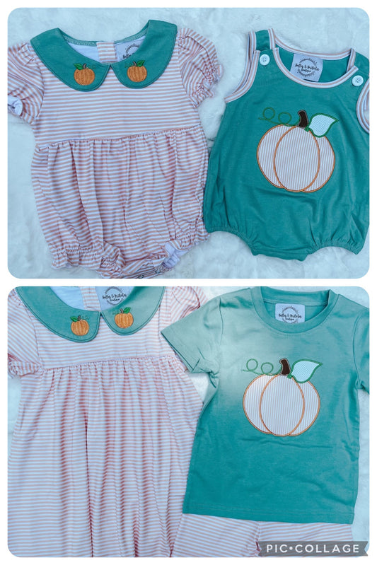 Pumpkin Stripes Sibling Collection