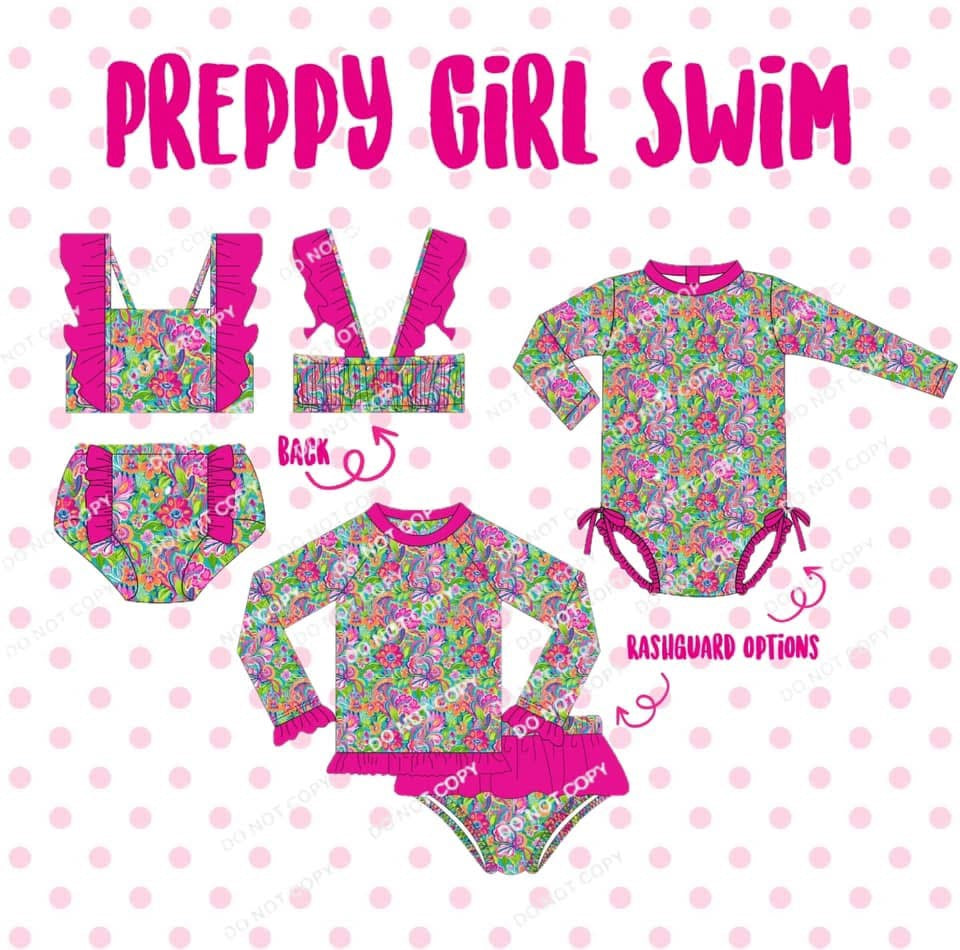 Preppy Girl Swim