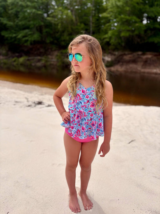 Tropical Paisley 2pc Tankini Swim