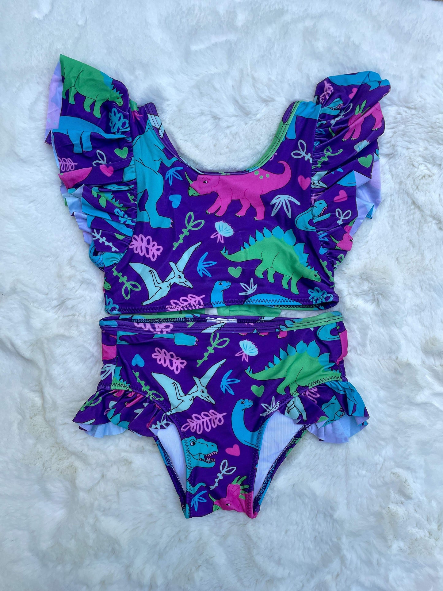 Neon Dino Swim