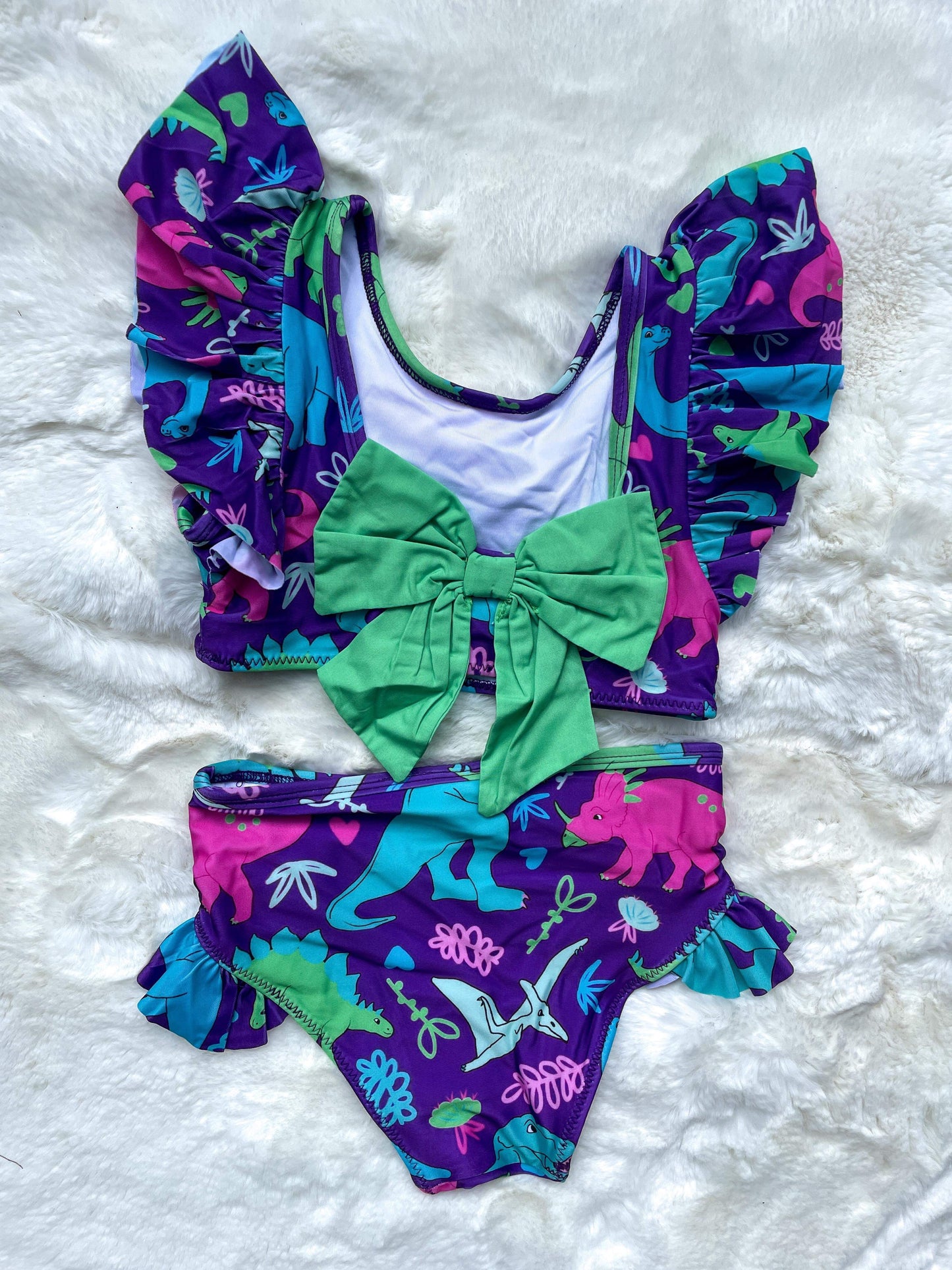 Neon Dino Swim