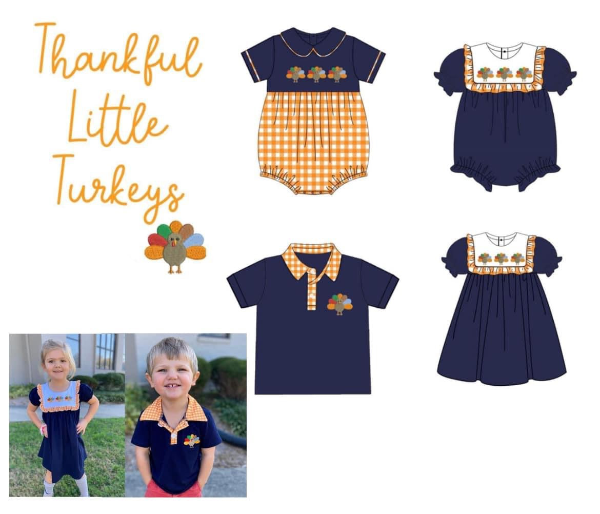 Thankful Little Turkeys Sibling Collection