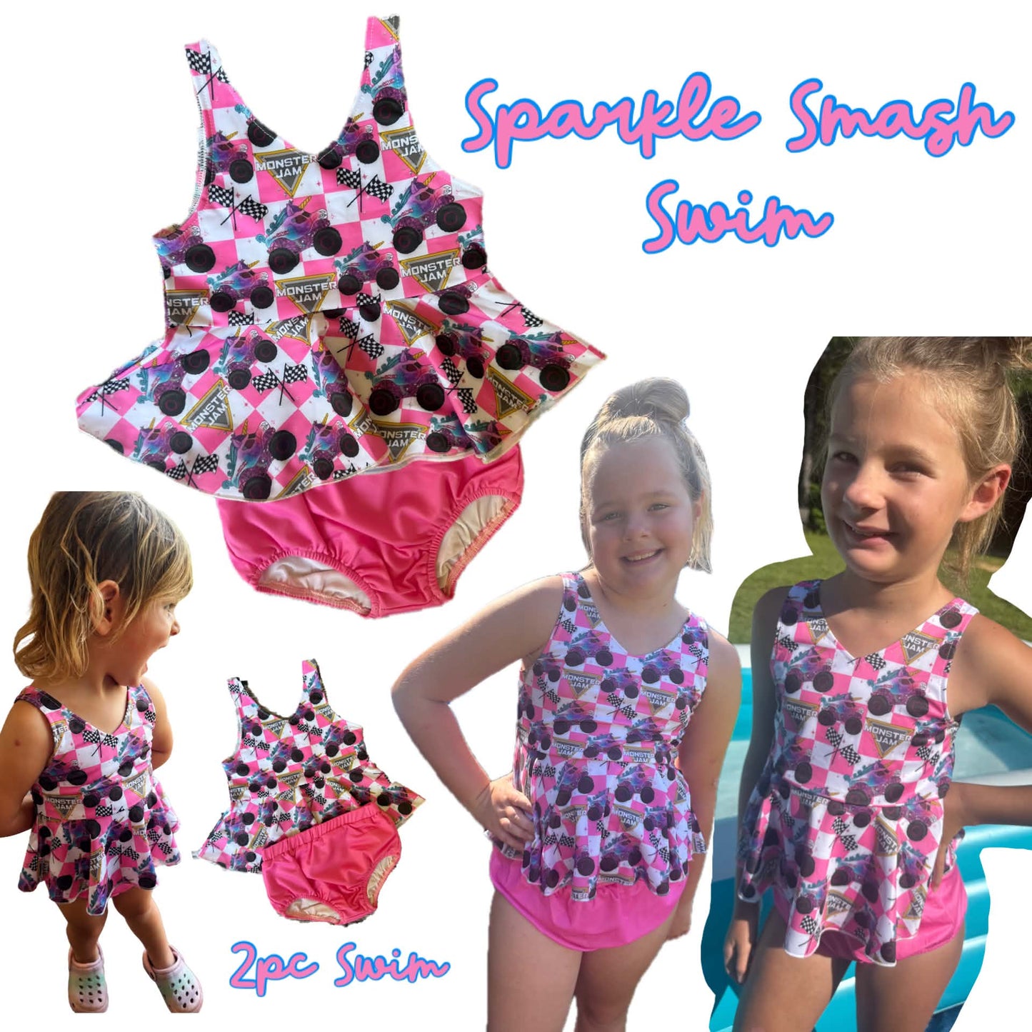 Pink Smash & Crash Swim