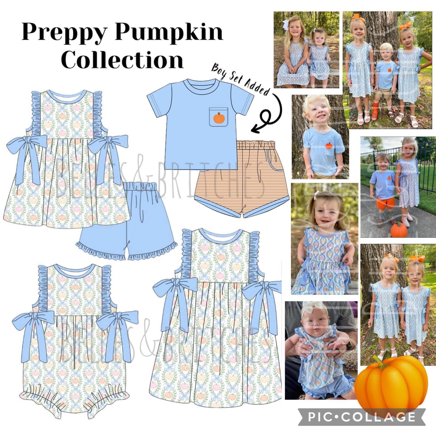 Preppy Pumpkin Sibling Collection