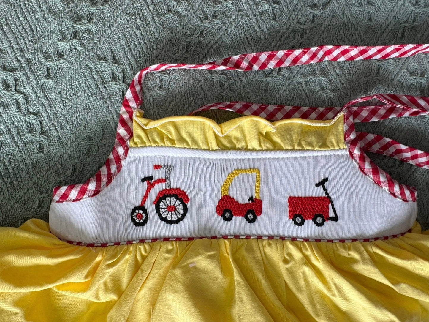 Summer Ride Sibling Smock