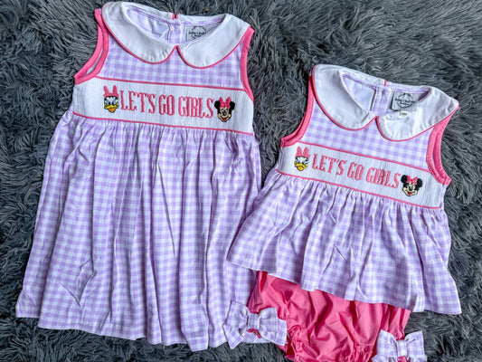 Let’s Go Girls Smocked Sister Collection