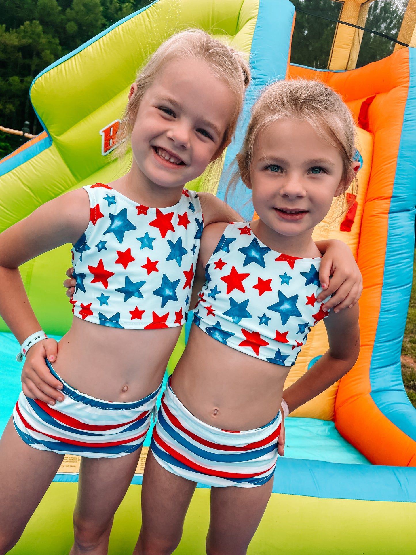 Patriotic Stars Sibling Swim Collection