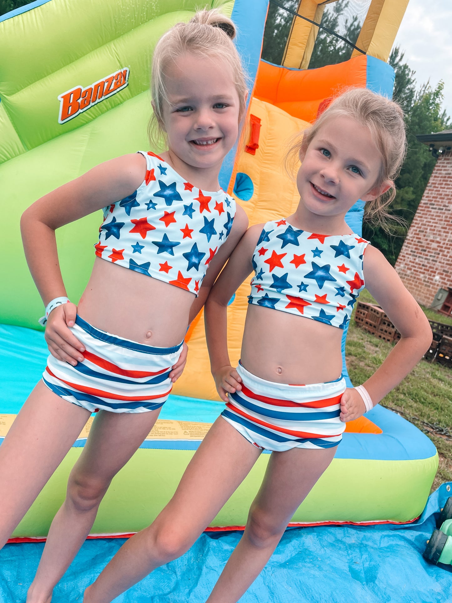 Patriotic Stars Sibling Swim Collection