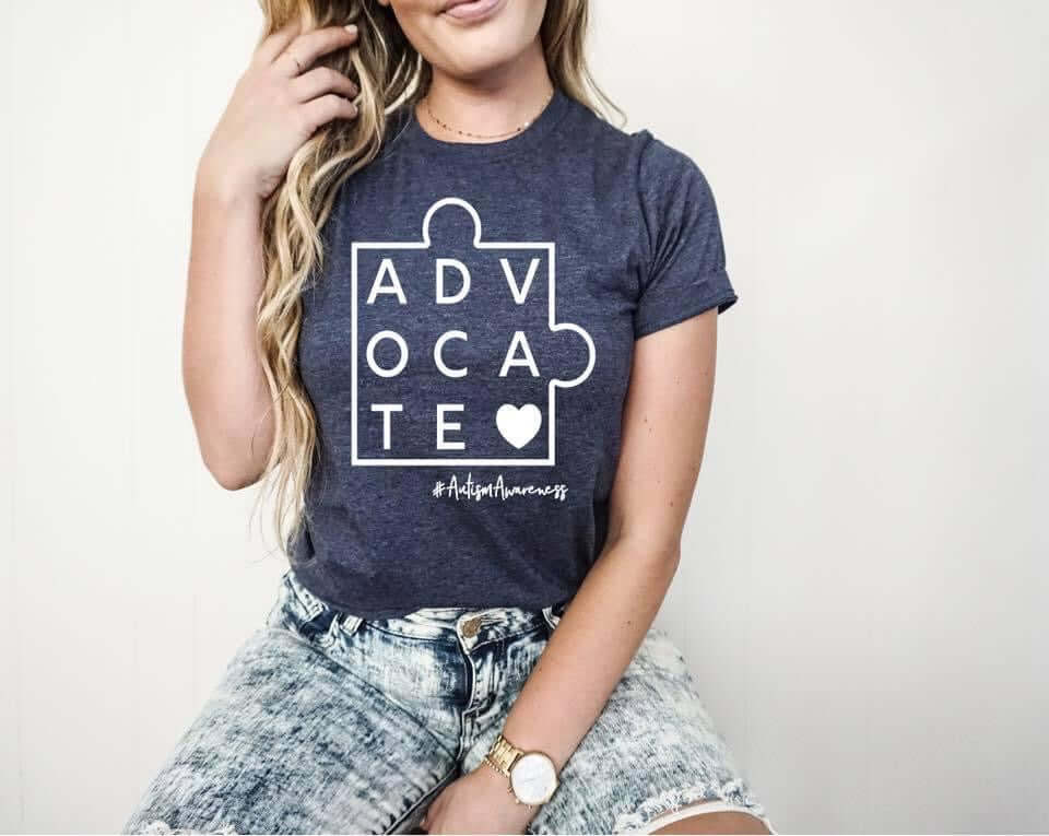 image of t-shirt with autism advocate graphic