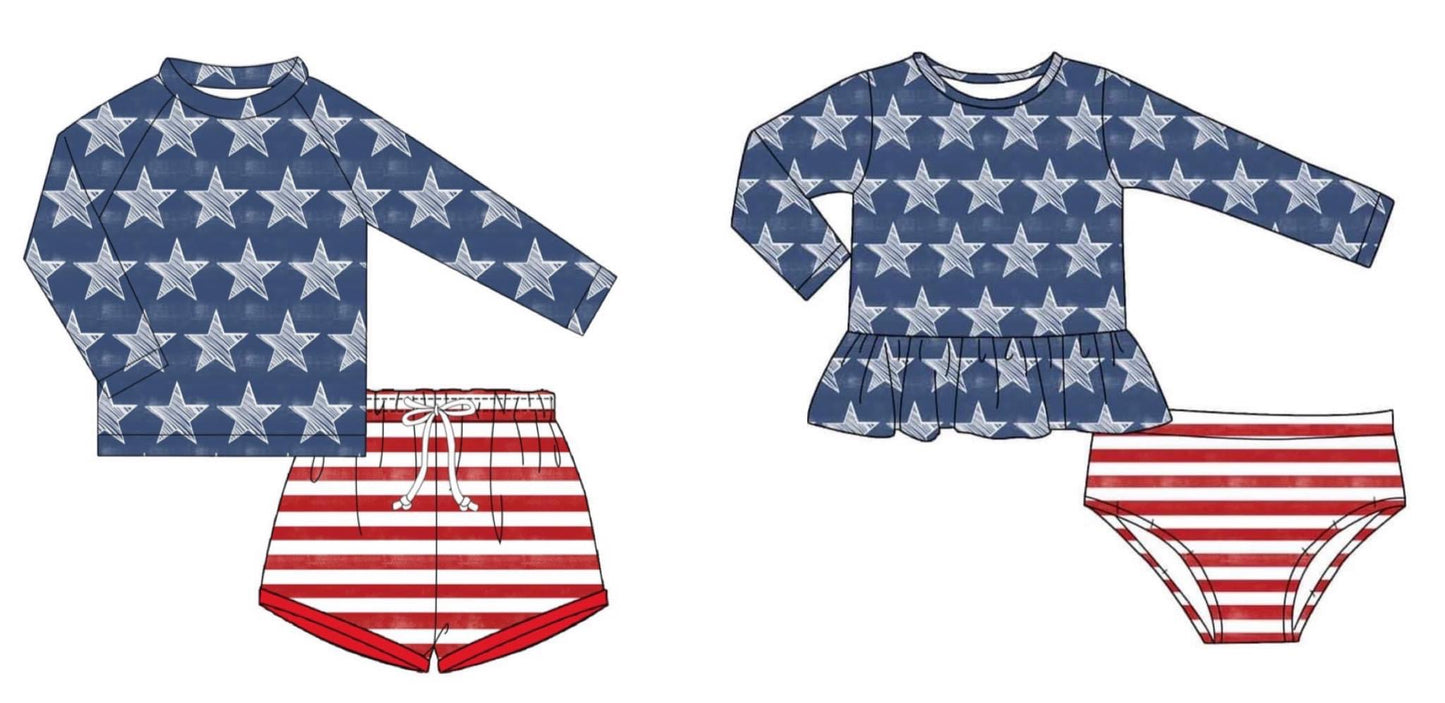 Stars & Stripes Rashguard Sets