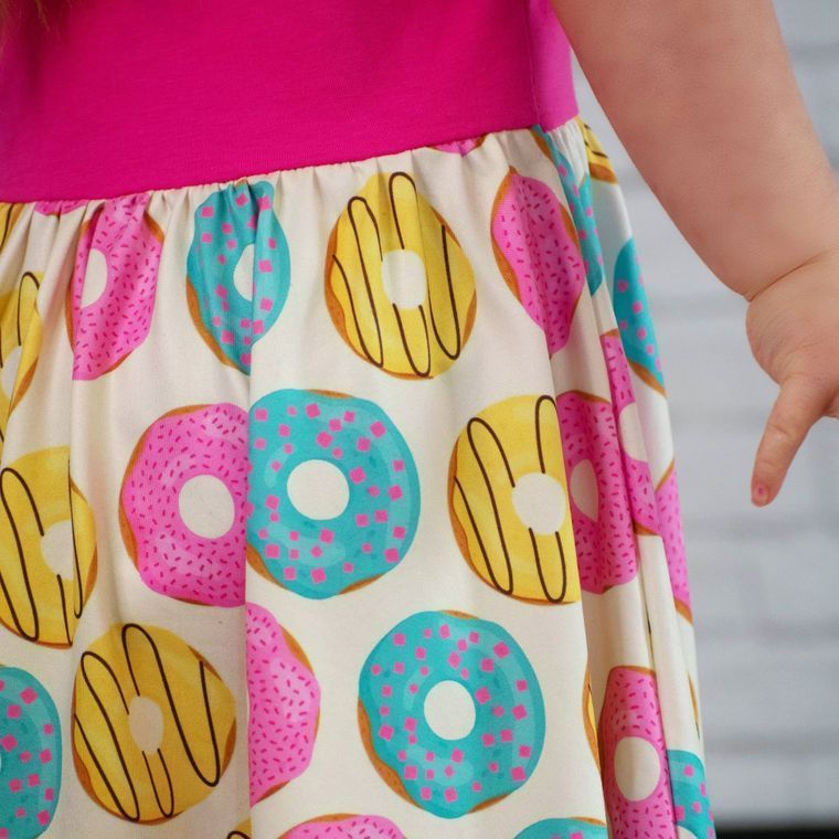 Hot Pink Donut Twirl Dress