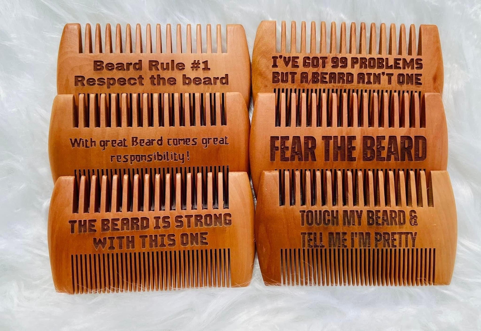 image of mens beard combs