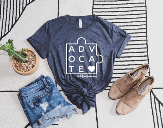 image of t-shirt with autism advocate graphic